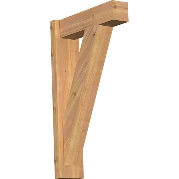 Ekena Millwork Traditional Block Smooth Outlooker, Western Red Cedar, 5 1/2"W x 18"D x 30"H OUT06X18X30TRA05SWR - main